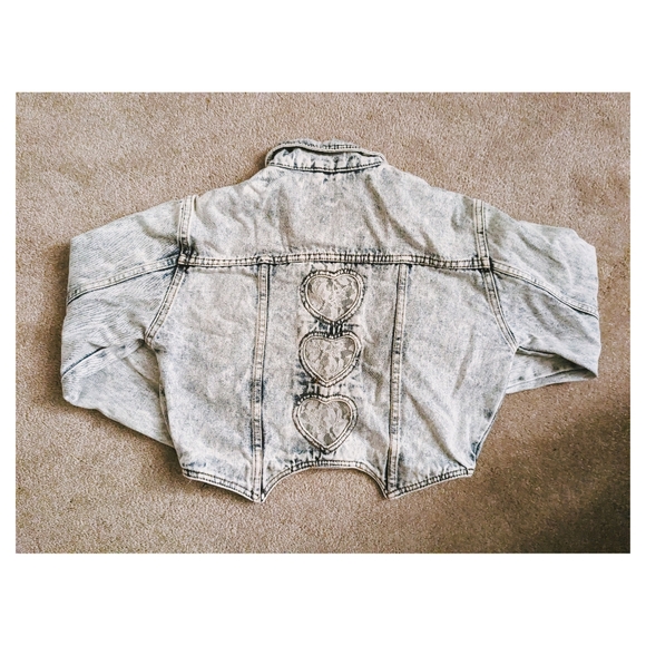 Cropped vintage denim jacket - Picture 4 of 5